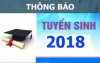 Thông báo tuyển sinh lớp 6 - Đợt 1 - Năm học 2018 - 2019